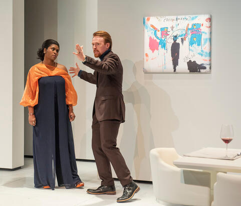 Playing opposite Rita Cole, as Eric in The White Card (2022) at GableStage, Miami. © Magnus Stark Photography